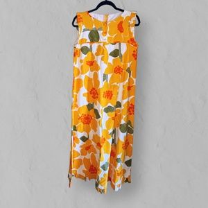 Vintage Malia Honolulu Textured Floral Dress